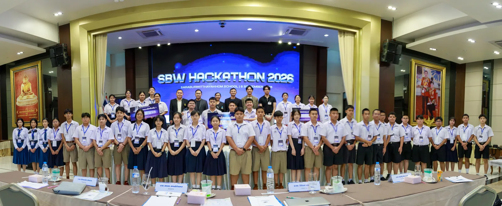 Participants and organisers together at SBW Hackathon 2026